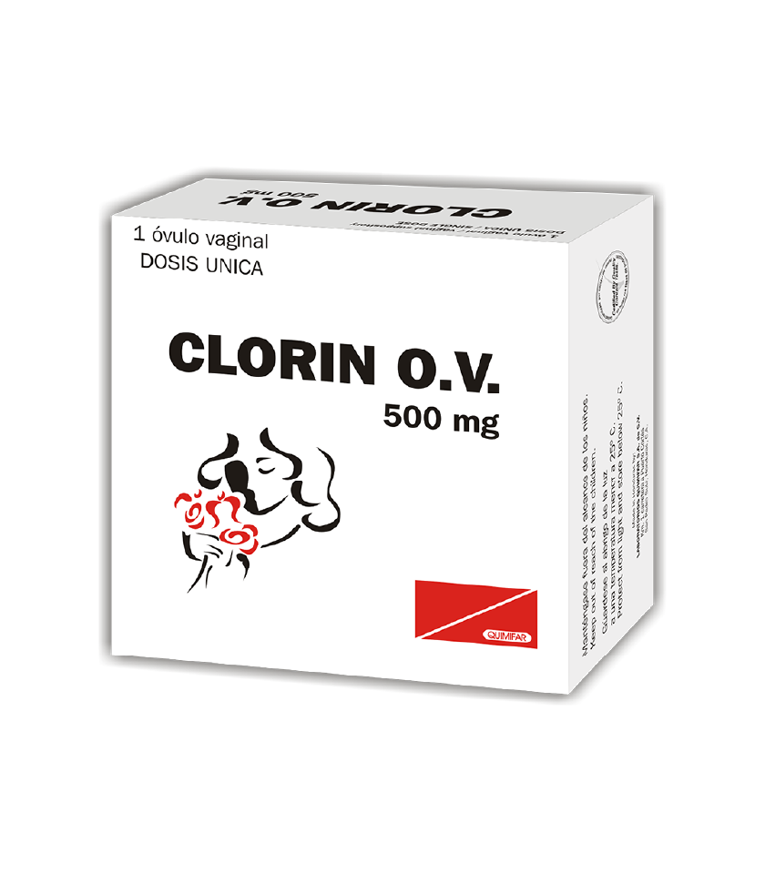 Clorin O.V. 500 mg caja x 1 óvulo vaginal