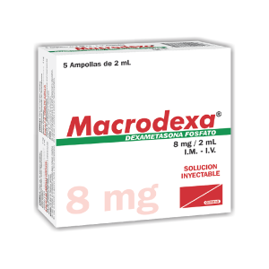 Macrodexa 8mg/2ml caja x 5 ampollas inyectables