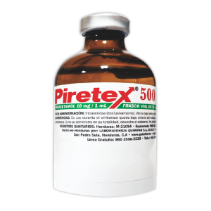 Piretex inyectable 10mg/1 ml I.V. frasco 50 ml