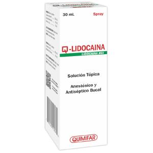 Q-Lidocaina solución tópica/bucal spray x 30 ml