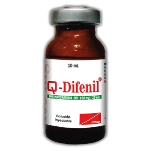 Q-difenil 100mg/10 ml vial inyectable x 10 ml