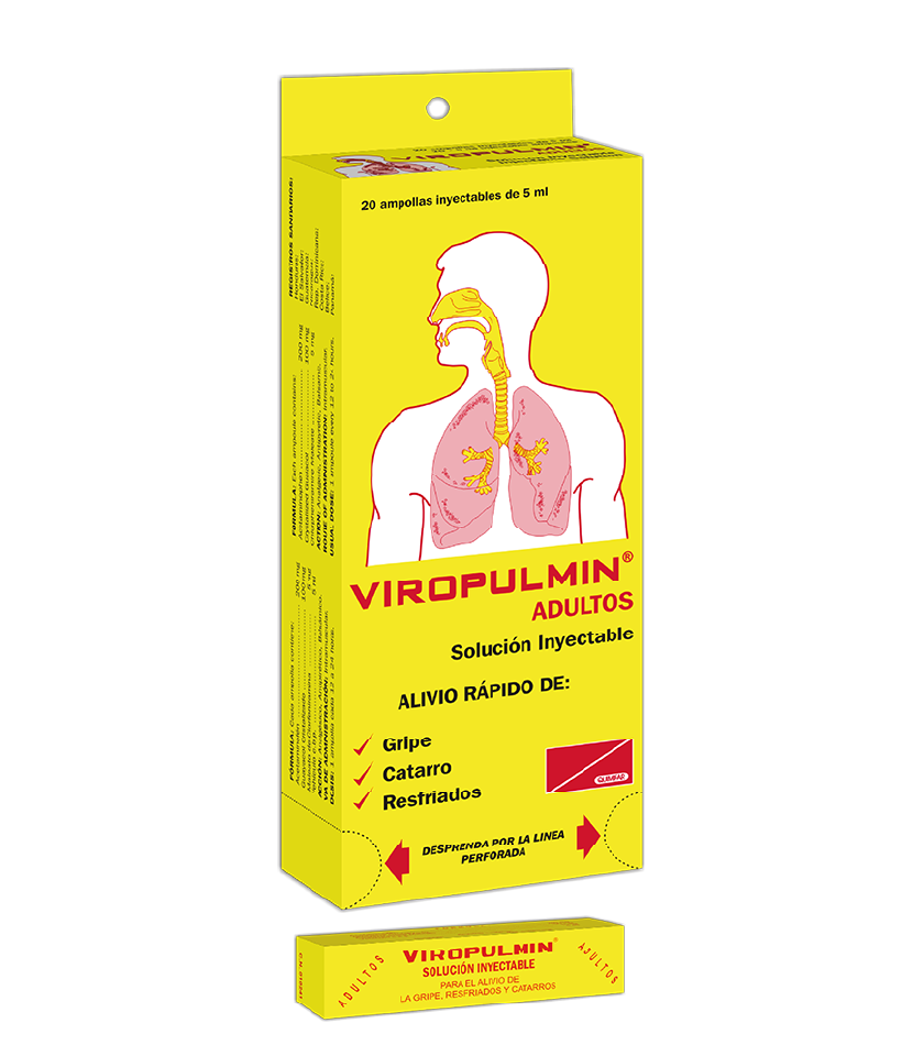 Viropulmin adulto dispensador x 20 ampollas inyectables