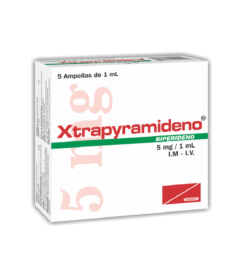 Xtrapyramideno 5 mg/ml x 5 ampollas inyectables